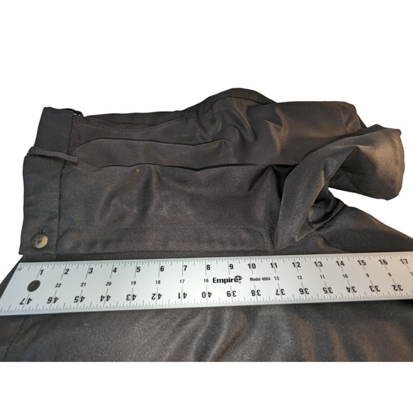 Haggar Shorts Mens Size 42 Black Chino Bermuda Pleated Golf Performance - Picture 5 of 14